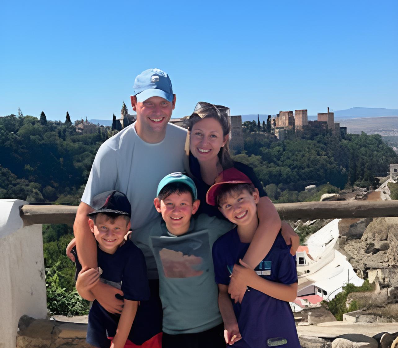 David, Julie, and kids, Charlotte, USA