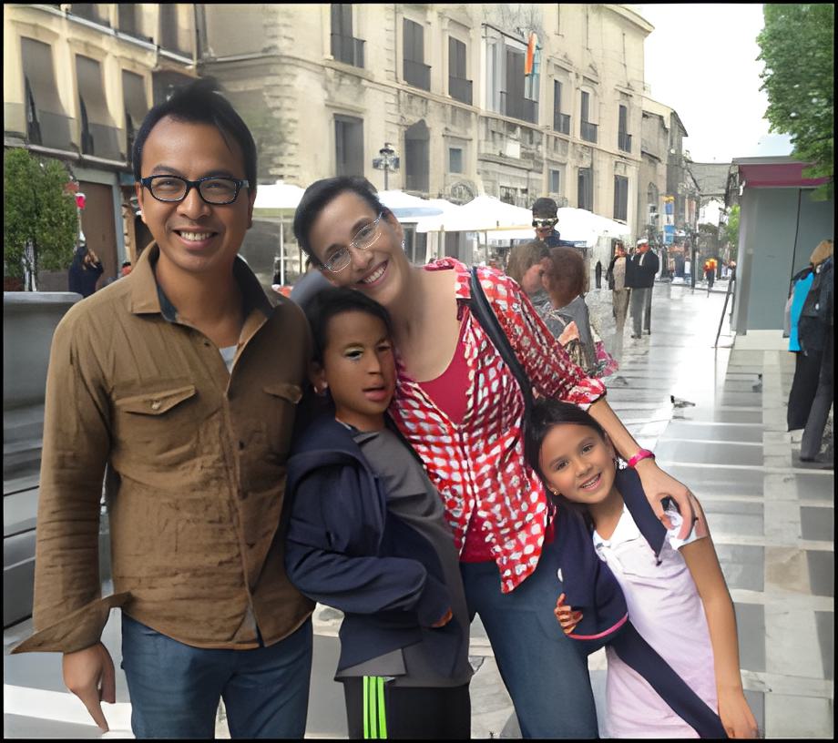 Eduardo, Rebecca and family, Montana, USA